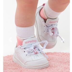 Surestep white toddler sneakers size 9